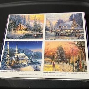 Thomas Kinkade 4 in 1 puzzle Christmas